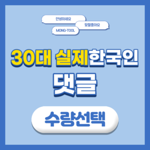 실제 30대 한국인 댓글